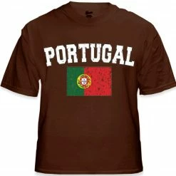 Bewild Portugal Vintage Flag International Mens T-Shirt