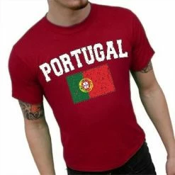 Bewild Portugal Vintage Flag International Mens T-Shirt