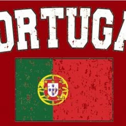 Bewild Portugal Vintage Flag International Mens T-Shirt
