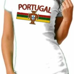Bewild Portugal Vintage Shield International Girls T-Shirt Nationality & Ethnic