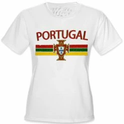 Bewild Portugal Vintage Shield International Girls T-Shirt Nationality & Ethnic