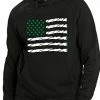 Bewild Cool Funny & Offensive Pot American Flag Adult Hoodie