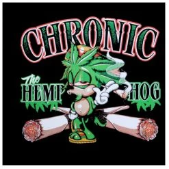 Bewild Pot Head Gamer Sweatshirts - Chronic The Hemp Hog Hoodie Cool Funny & Offensive