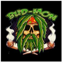 Bewild Pot Head & Stoner Sweatshirts - Bud Mon Hoodie