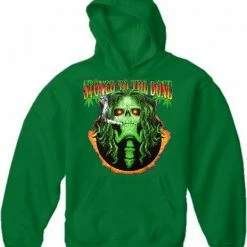 Bewild Pot Head & Stoner Sweatshirts - Stoned To The Bone Hoodie Cool Funny & Offensive