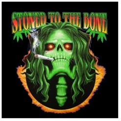 Bewild Pot Head & Stoner Sweatshirts - Stoned To The Bone Hoodie Cool Funny & Offensive