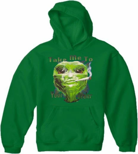 Bewild Pot Head & Stoner Sweatshirts - Take Me To Your Dealer Alien Hoodie 6 Bewild Pot Head & Stoner Sweatshirts - Take Me To Your Dealer Alien Hoodie