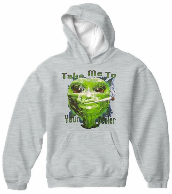 Bewild Pot Head & Stoner Sweatshirts - Take Me To Your Dealer Alien Hoodie 7 Bewild Pot Head & Stoner Sweatshirts - Take Me To Your Dealer Alien Hoodie