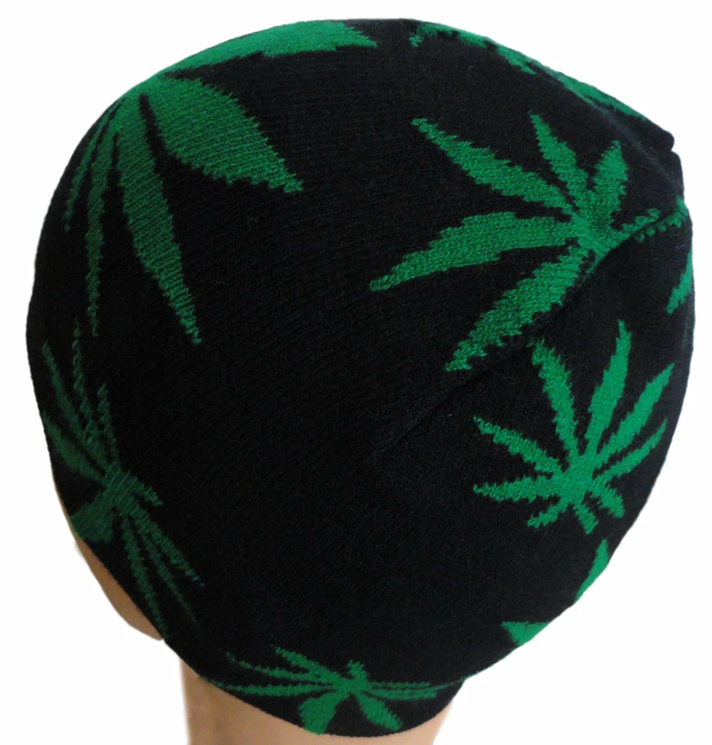 Bewild Pot Leaf Knit Beanie 7 Bewild Pot Leaf Knit Beanie