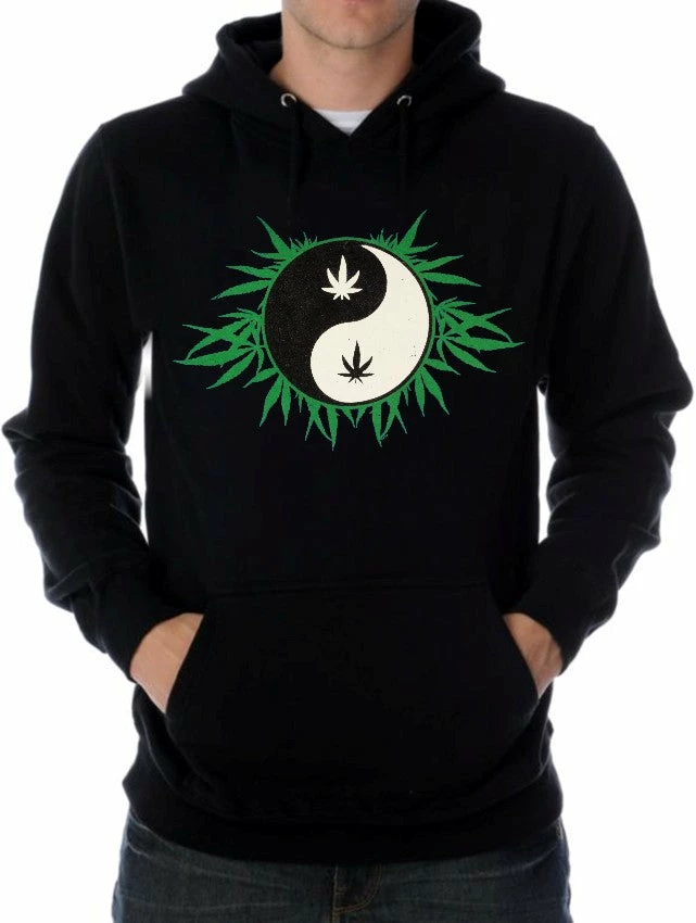 Bewild Cool Funny & Offensive Pothead & Stoner Sweatshirts - 420 Pot Leaf Yin Yang Hoodie 3 Bewild Cool Funny & Offensive Pothead & Stoner Sweatshirts - 420 Pot Leaf Yin Yang Hoodie