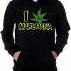 Bewild Pothead & Stoner Sweatshirts - I Love Marijuana Hoodie