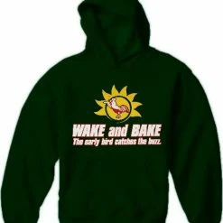 Bewild Pothead & Stoner Sweatshirts - Wake & Bake Hoodie