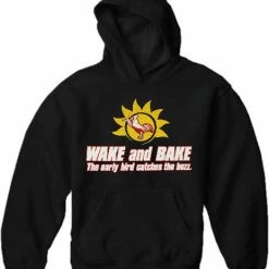 Bewild Pothead & Stoner Sweatshirts - Wake & Bake Hoodie
