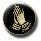 Bewild Praying Hands Lapel Pin