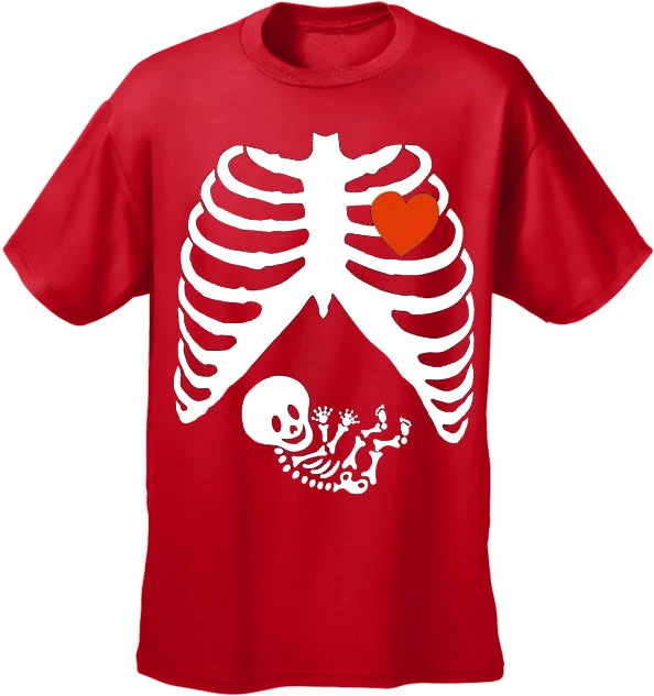 Bewild Halloween Prints Pregnant Skeleton Men's T-Shirt 7 Bewild Halloween Prints Pregnant Skeleton Men's T-Shirt