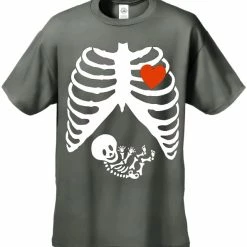 Bewild Halloween Prints Pregnant Skeleton Men's T-Shirt 18 Bewild Halloween Prints Pregnant Skeleton Men's T-Shirt