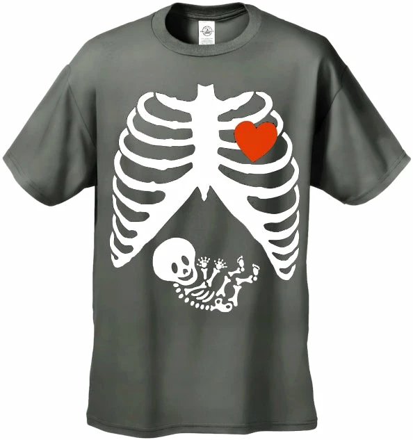 Bewild Halloween Prints Pregnant Skeleton Men's T-Shirt 9 Bewild Halloween Prints Pregnant Skeleton Men's T-Shirt