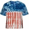 Bewild Premium Hand Made Tie Dye T-Shirts - U.S.A. Flag Tie Dye T-Shirt Tie Dye Tops