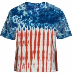 Bewild Premium Hand Made Tie Dye T-Shirts - U.S.A. Flag Tie Dye T-Shirt Tie Dye Tops