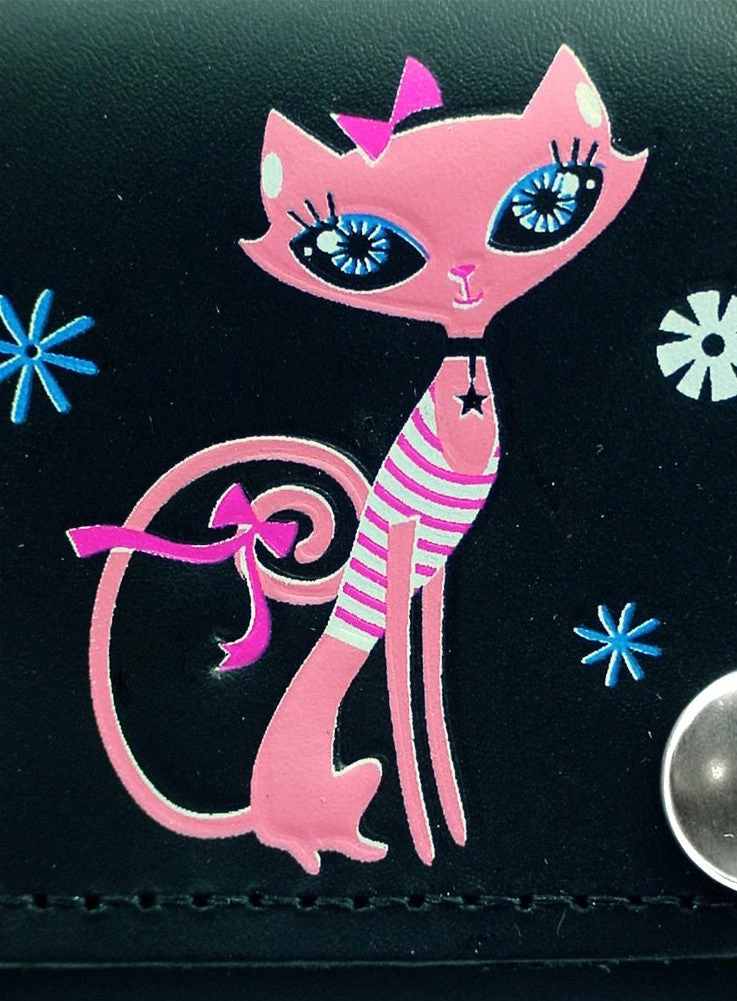 Bewild Pretty Pink Kitty Genuine Leather Chain Wallet Wallets & Chains 5 Bewild Pretty Pink Kitty Genuine Leather Chain Wallet Wallets & Chains