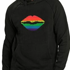 Bewild Pride Rainbow Kiss Adult Hoodie