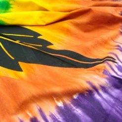 Bewild Psychedelic Pot Leaf Tie Dye Tapestry