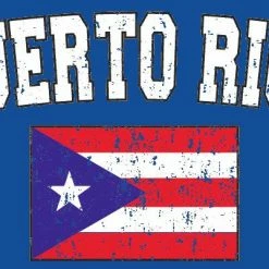 Bewild Nationality & Ethnic Puerto Rico Vintage Flag International Mens T-Shirt
