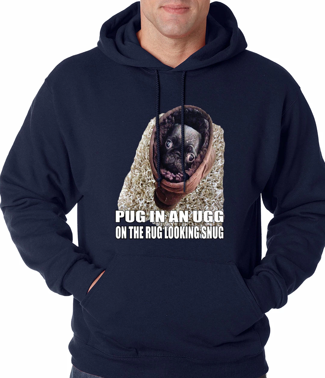 Bewild Pug In An Ugg On A Rug Looking Snug Adult Hoodie Cool Funny & Offensive 10 Bewild Pug In An Ugg On A Rug Looking Snug Adult Hoodie Cool Funny & Offensive