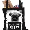 Bewild Mug Shot Pug Life Funny Tote Bag Cool Funny & Offensive