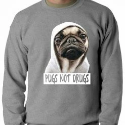 Bewild Pugs Not Drugs Crewneck Sweatshirt 13 Bewild Pugs Not Drugs Crewneck Sweatshirt