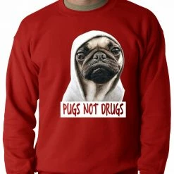 Bewild Pugs Not Drugs Crewneck Sweatshirt 16 Bewild Pugs Not Drugs Crewneck Sweatshirt