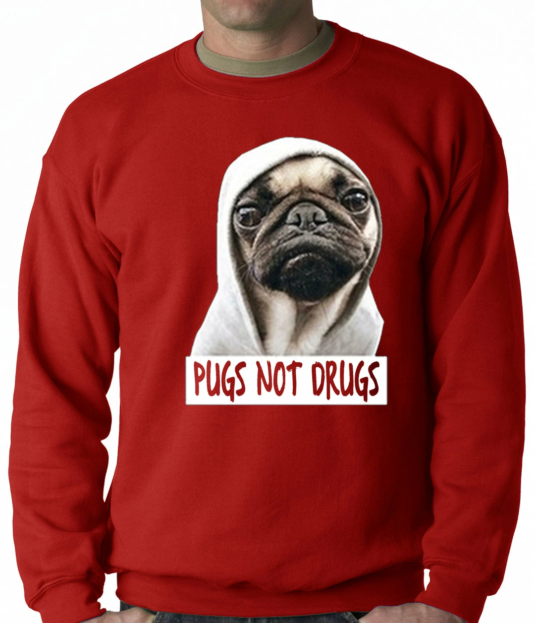 Bewild Pugs Not Drugs Crewneck Sweatshirt 9 Bewild Pugs Not Drugs Crewneck Sweatshirt