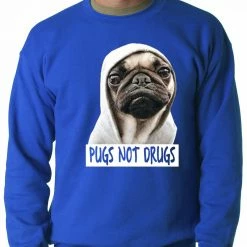 Bewild Pugs Not Drugs Crewneck Sweatshirt 17 Bewild Pugs Not Drugs Crewneck Sweatshirt