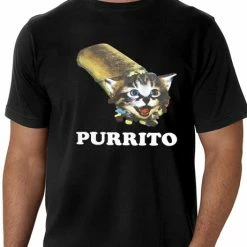 Bewild Purrito Men's T-Shirt Cool Funny & Offensive