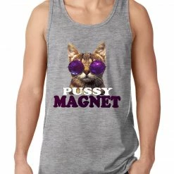 Bewild Pussy Magnet Funny Kitten Tank Top