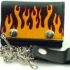 Bewild Raging Flames Genuine Leather Chain Wallet