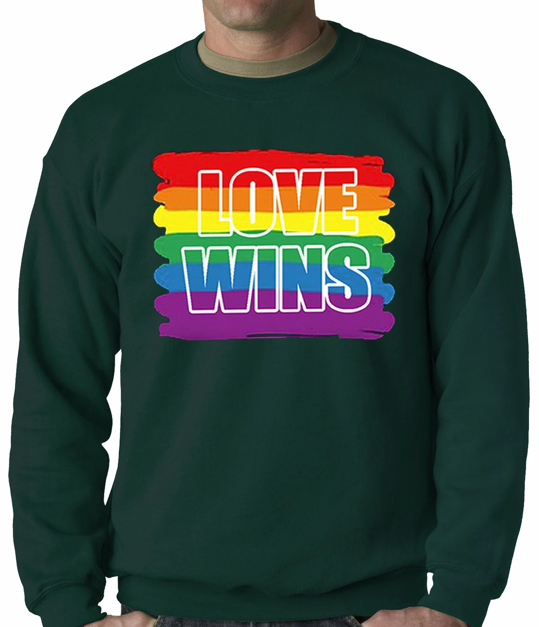 Bewild Rainbow Love Wins Gay Marriage Equality Adult Crewneck 4 Bewild Rainbow Love Wins Gay Marriage Equality Adult Crewneck