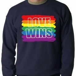 Bewild Rainbow Love Wins Gay Marriage Equality Adult Crewneck 13 Bewild Rainbow Love Wins Gay Marriage Equality Adult Crewneck