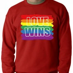 Bewild Rainbow Love Wins Gay Marriage Equality Adult Crewneck 14 Bewild Rainbow Love Wins Gay Marriage Equality Adult Crewneck
