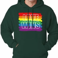 Bewild Rainbow Love Wins Gay Marriage Equality Adult Hoodie