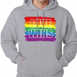 Bewild Rainbow Love Wins Gay Marriage Equality Adult Hoodie