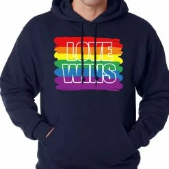 Bewild Rainbow Love Wins Gay Marriage Equality Adult Hoodie