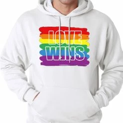 Bewild Rainbow Love Wins Gay Marriage Equality Adult Hoodie
