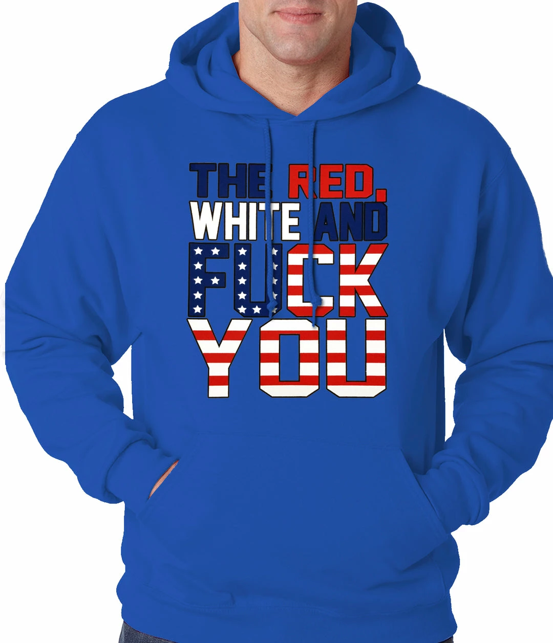Bewild Red, White & F*ck You Adult Hoodie Say It Loud 7 Bewild Red, White & F*ck You Adult Hoodie Say It Loud