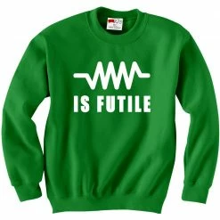 Bewild Resistance Is Futile Borg Crewneck Sweatshirt Cool Funny & Offensive