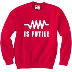 Bewild Resistance Is Futile Borg Crewneck Sweatshirt Cool Funny & Offensive