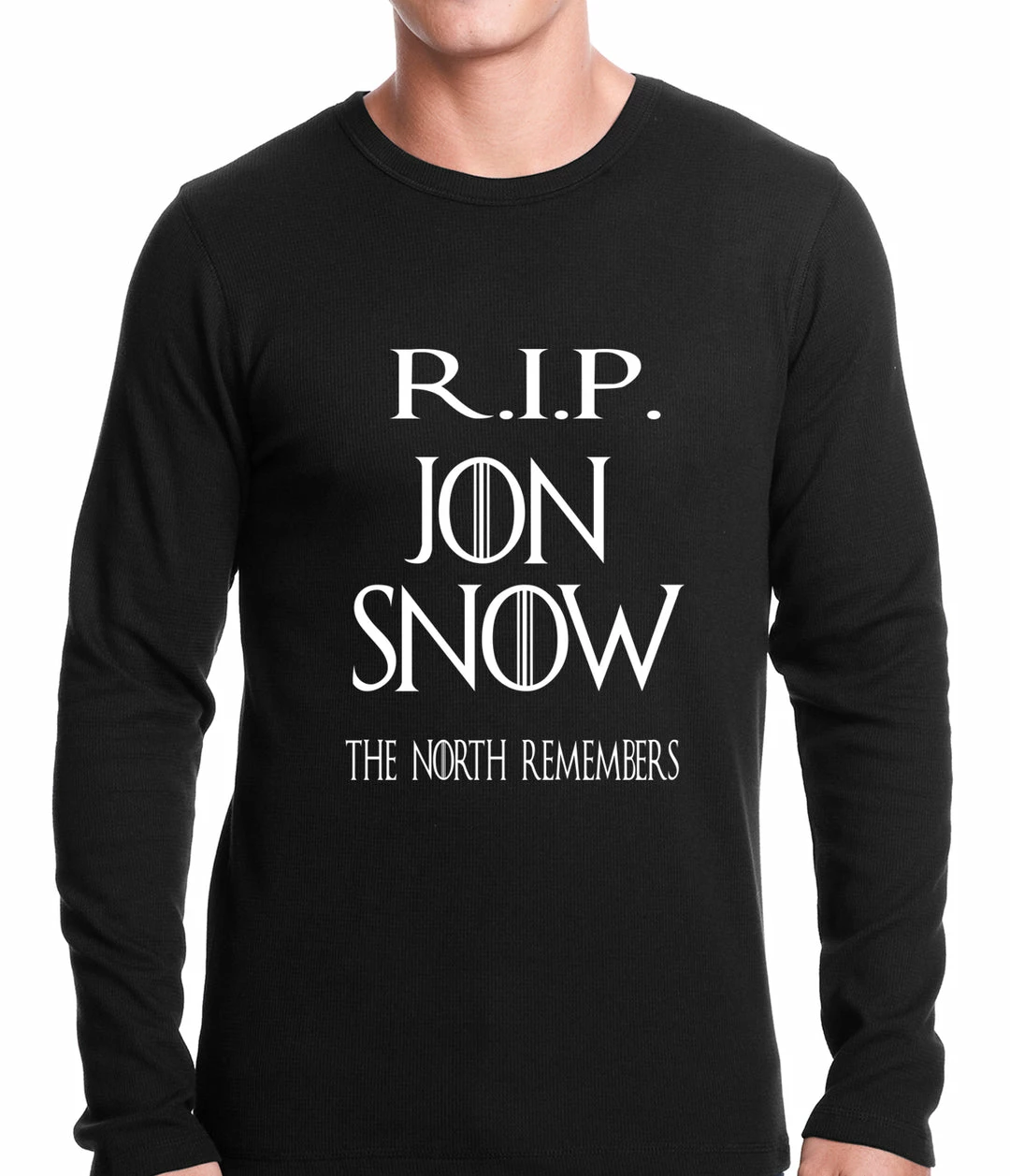 Bewild RIP Jon Snow - The North Remembers Thermal Shirt 3 Bewild RIP Jon Snow - The North Remembers Thermal Shirt