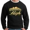 Bewild Cool Funny & Offensive Rocky Mountain High Crewneck Sweatshirt