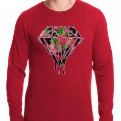 Bewild Roses Dripping Diamond Thermal Shirt
