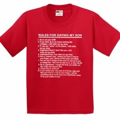Bewild Cool Funny & Offensive Rules For Dating My Son Men's T-Shirt 23 Bewild Cool Funny & Offensive Rules For Dating My Son Men's T-Shirt